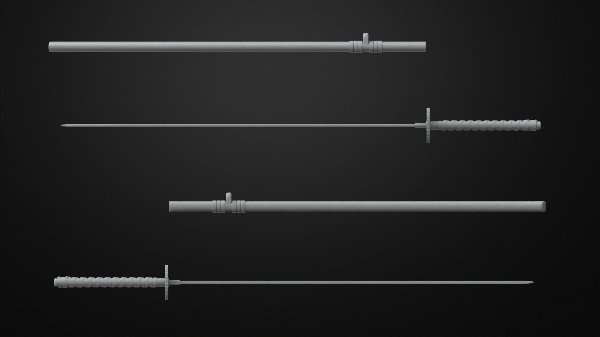 Weapons Encyclopedia 002 Uchigatana 3D print model_4