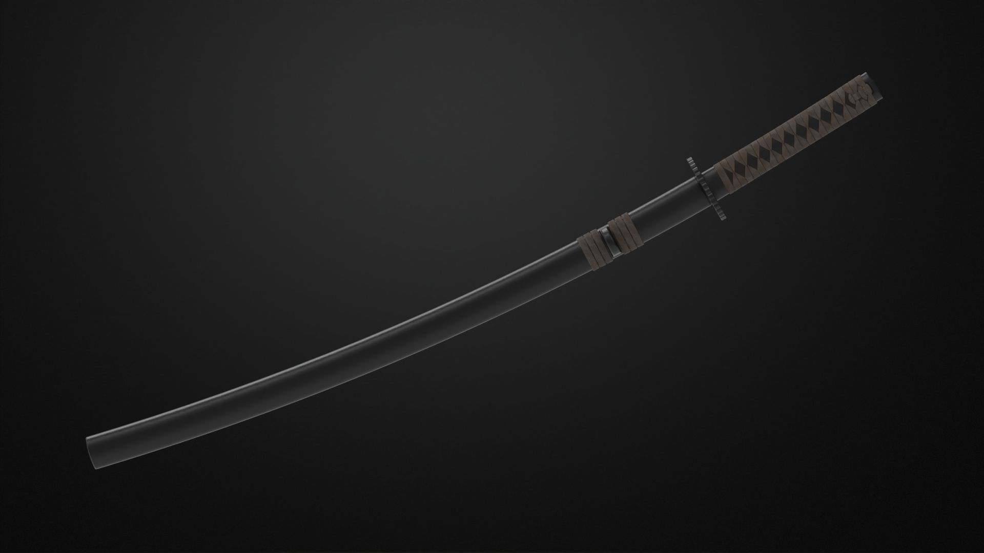 Weapons Encyclopedia 002 Uchigatana 3D print model_1