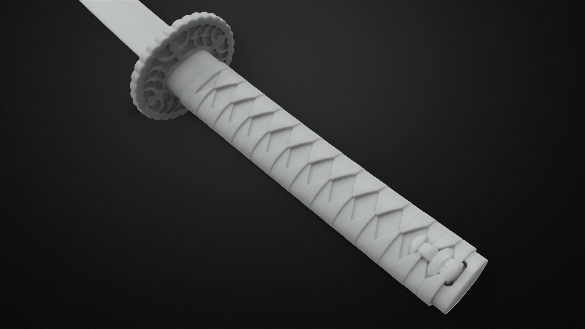 Weapons Encyclopedia 002 Uchigatana 3D print model_9