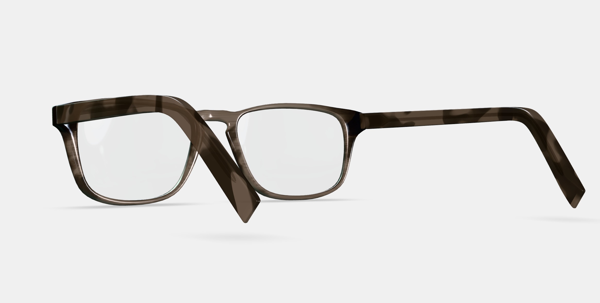 Bensen Eyeglasses in Greystone 3D model_2