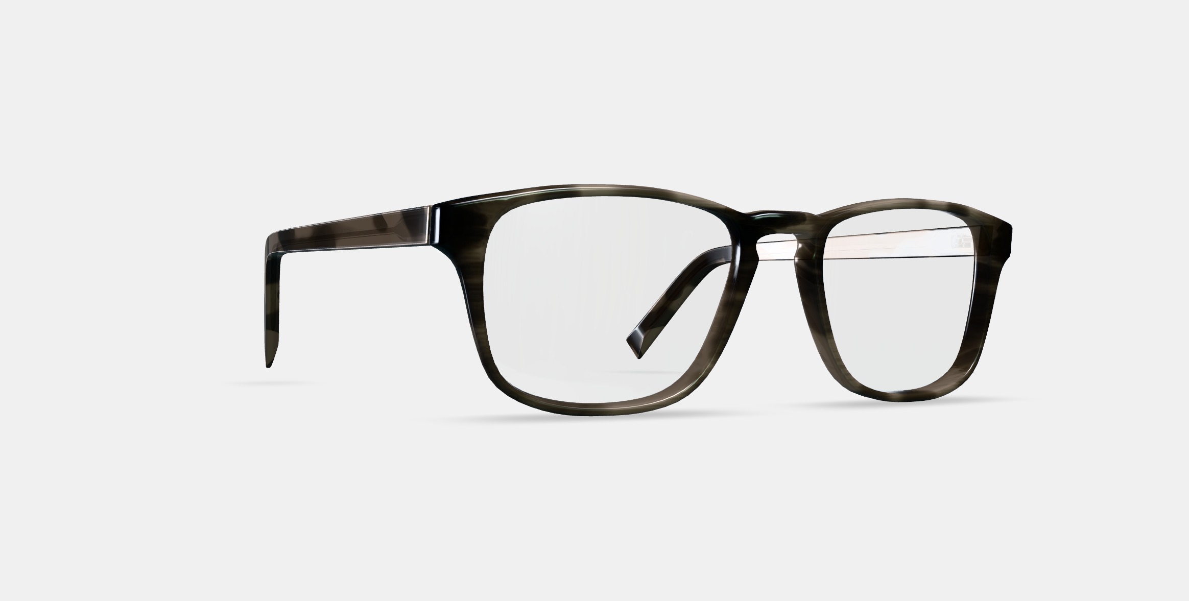 Bensen Eyeglasses in Greystone 3D model_9