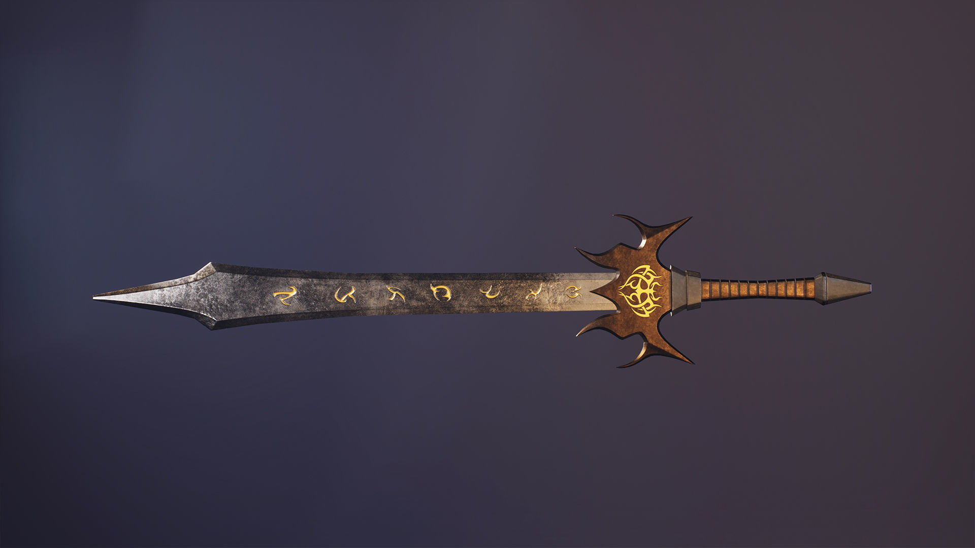 Demon Low-poly 3D model_4