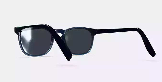 Elio Sunglasses in Inlet Crystal 3D model
