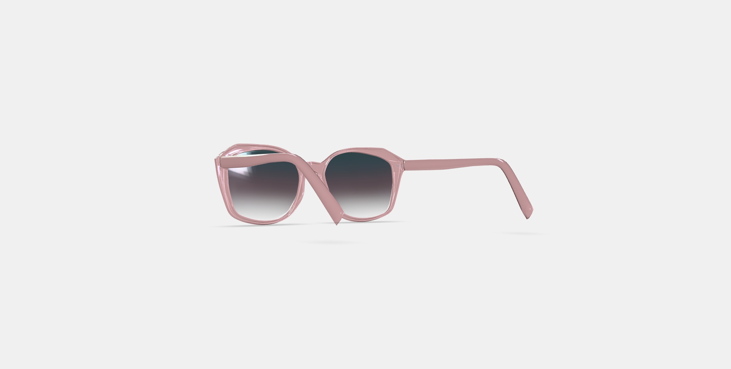Nancy Sunglasses in Rose Crystal 3D model_16