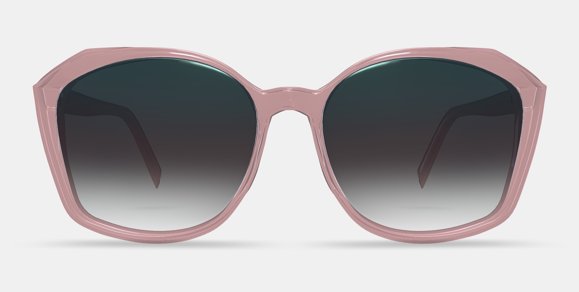 Nancy Sunglasses in Rose Crystal 3D model_15