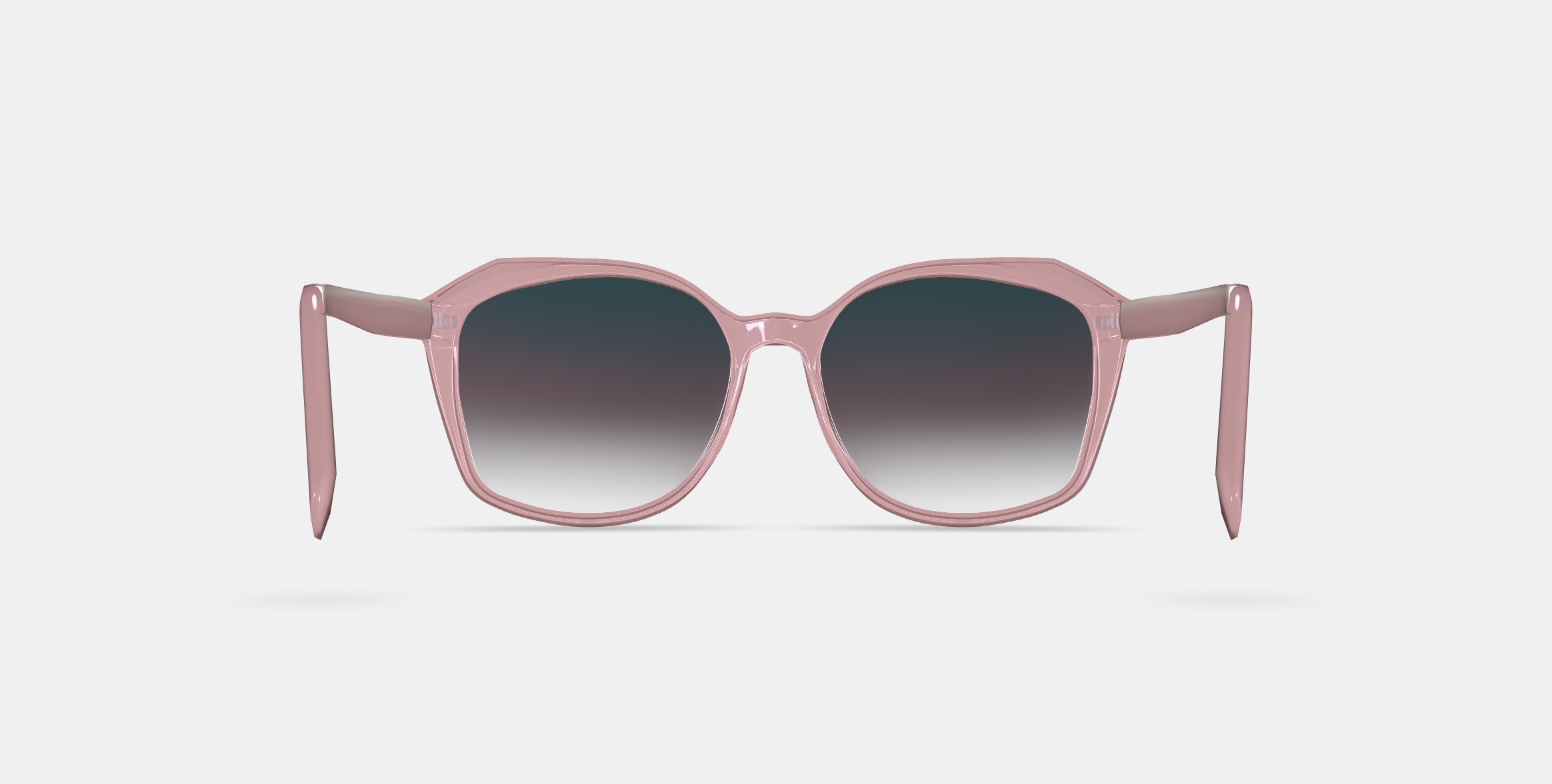 Nancy Sunglasses in Rose Crystal 3D model_14