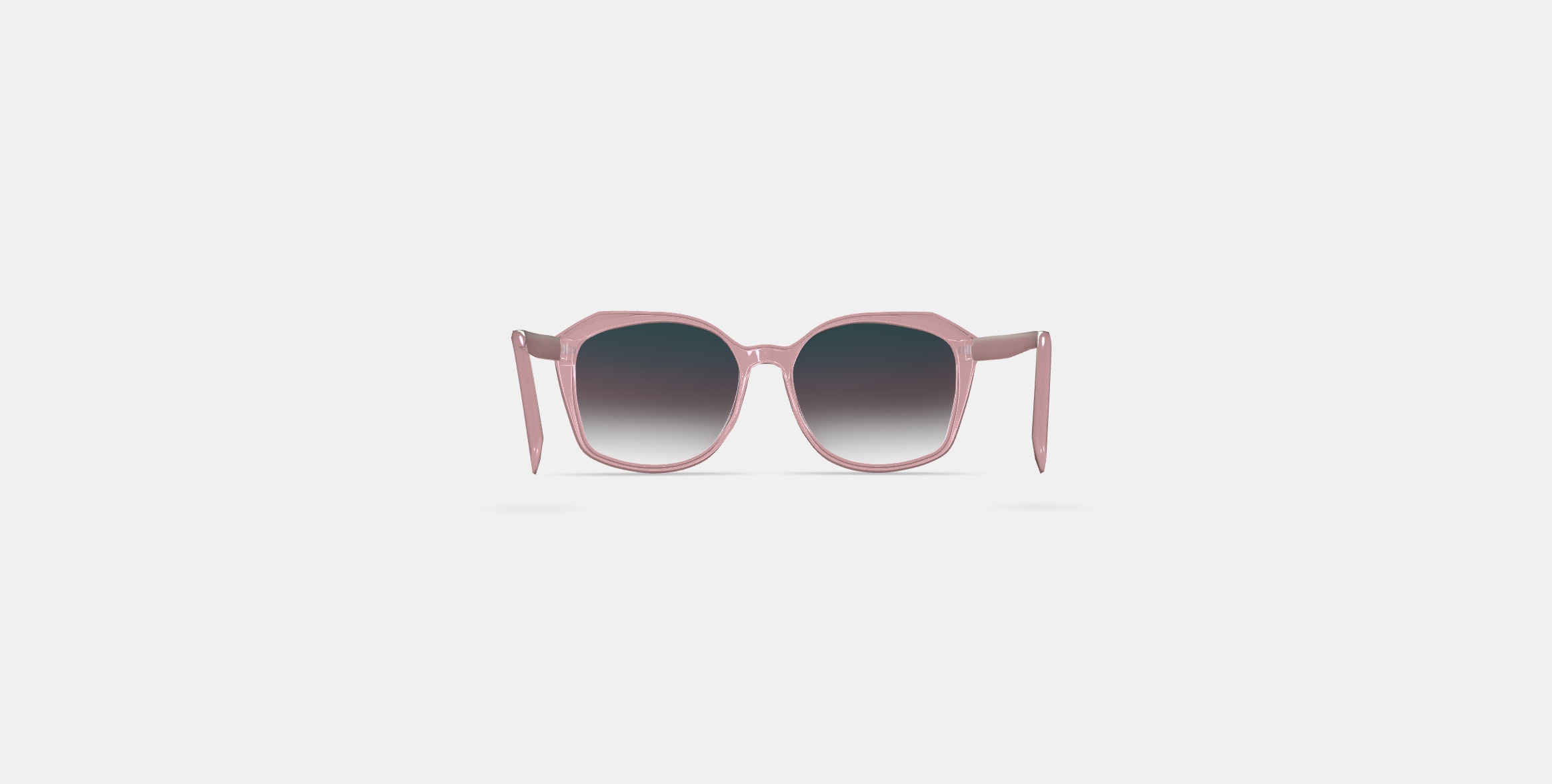 Nancy Sunglasses in Rose Crystal 3D model_13