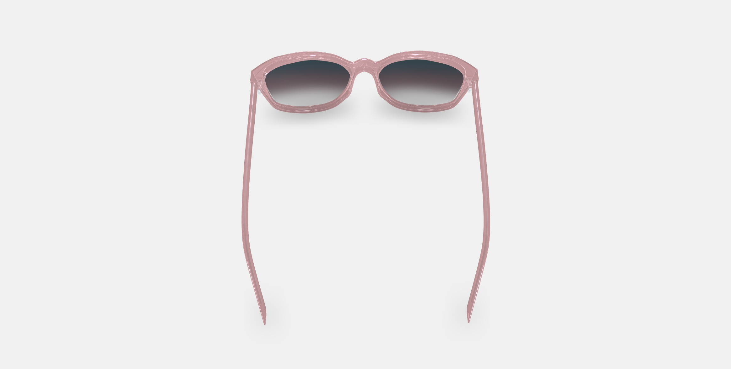 Nancy Sunglasses in Rose Crystal 3D model_3