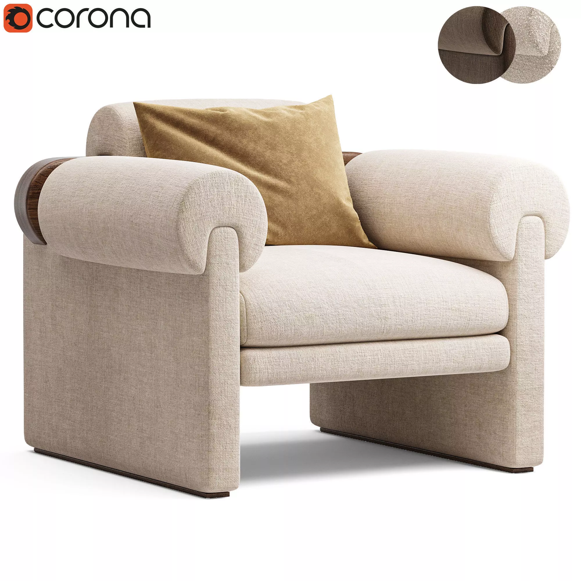 Armchair Elliot 3D model_0