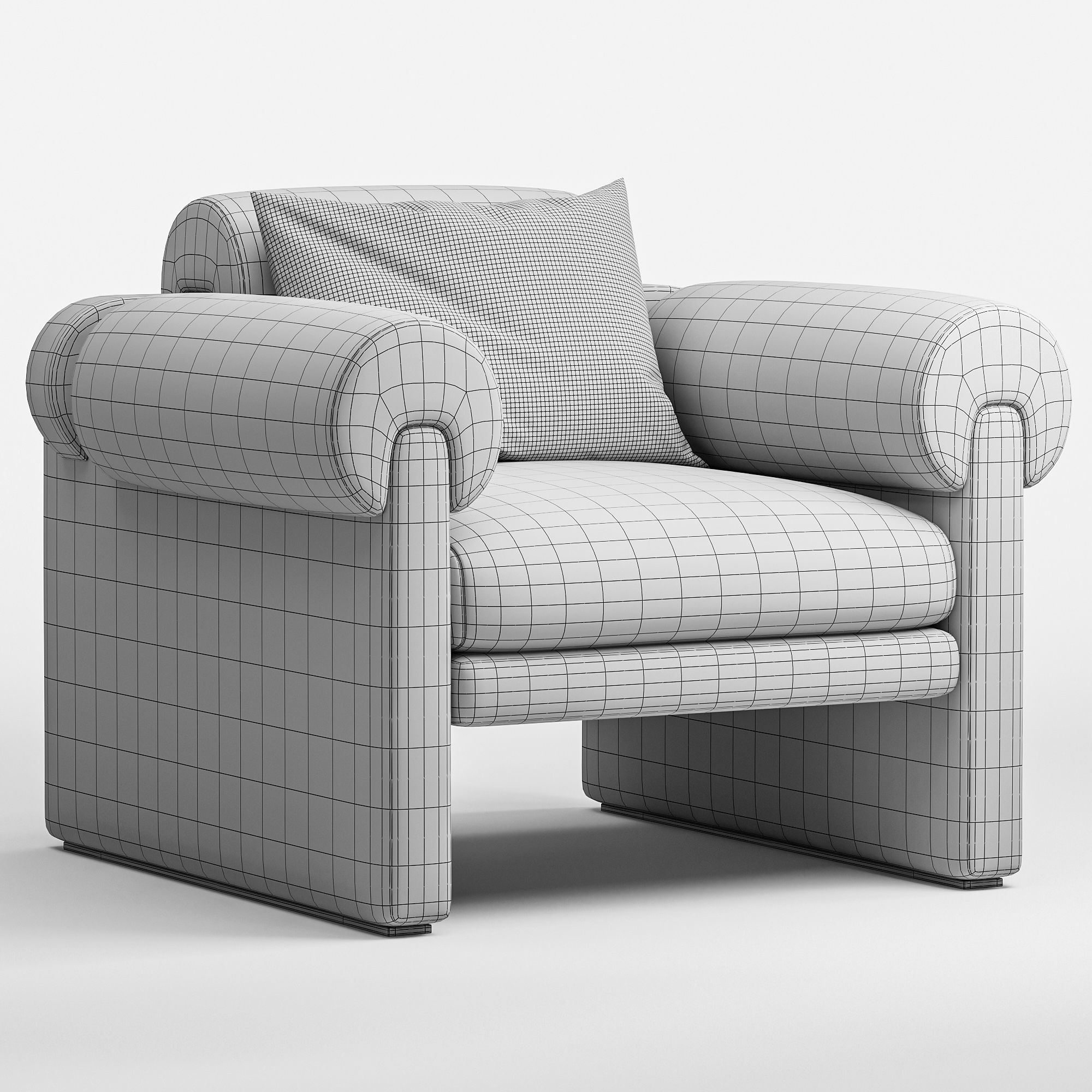 Armchair Elliot 3D model_4