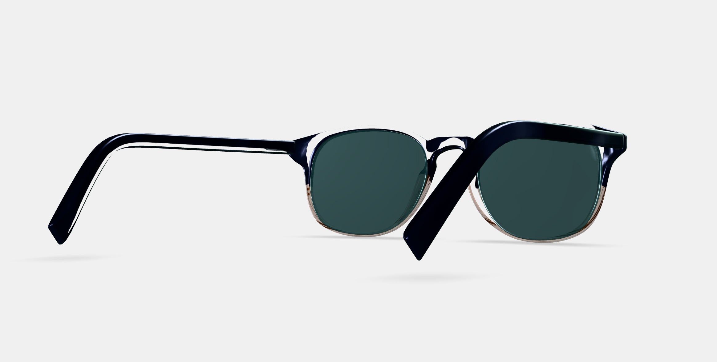 Downing Sunglasses in Antique Shale Fade 3D model_6