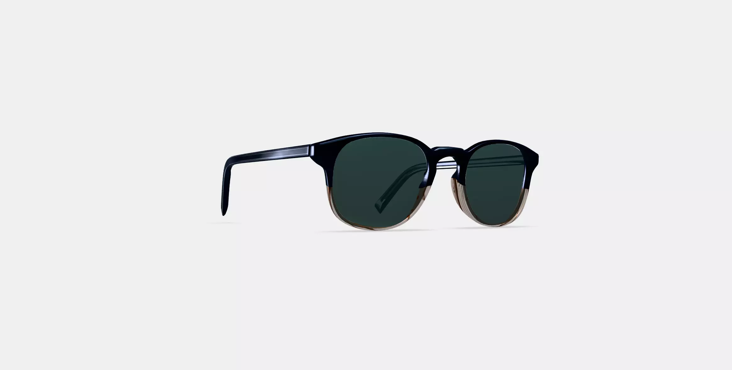 Downing Sunglasses in Antique Shale Fade 3D model_0