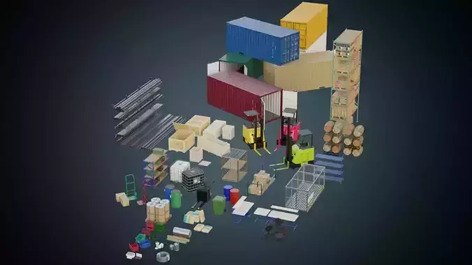 Warehouse Props Collection 1A