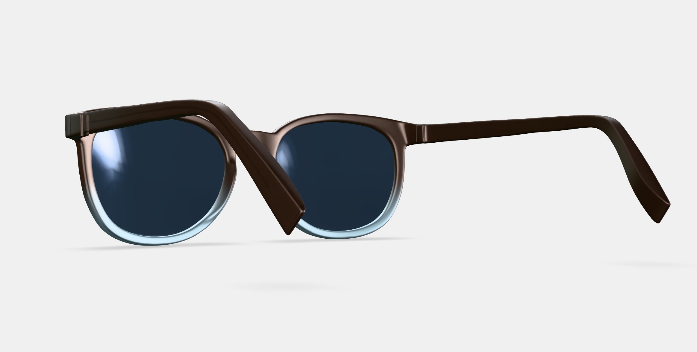 Redding Sunglasses in Ashwood Matte Fade 3D model_4
