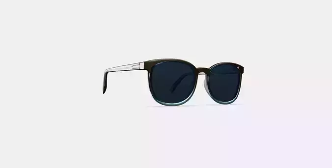 Redding Sunglasses in Ashwood Matte Fade 3D model