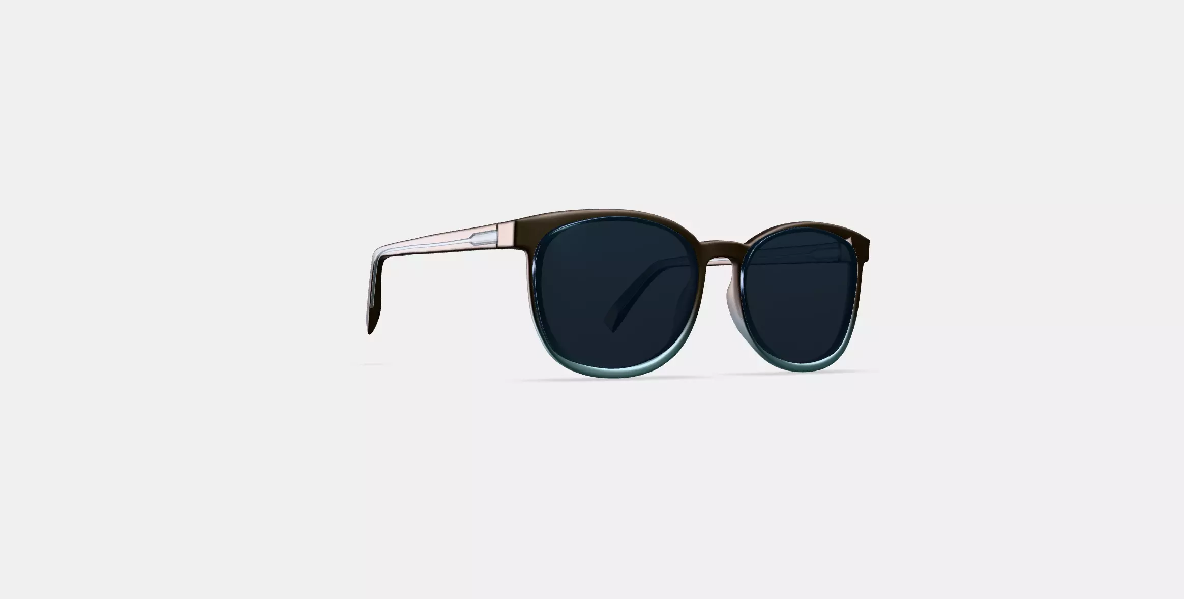 Redding Sunglasses in Ashwood Matte Fade 3D model_0