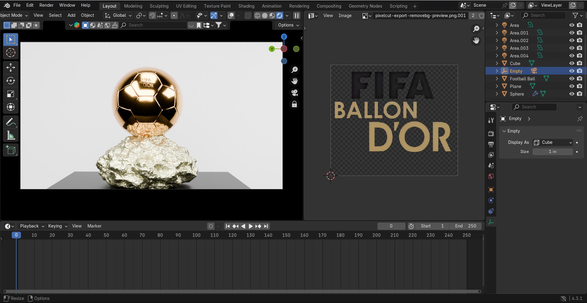 FIFA ballon dOr  3D model_13