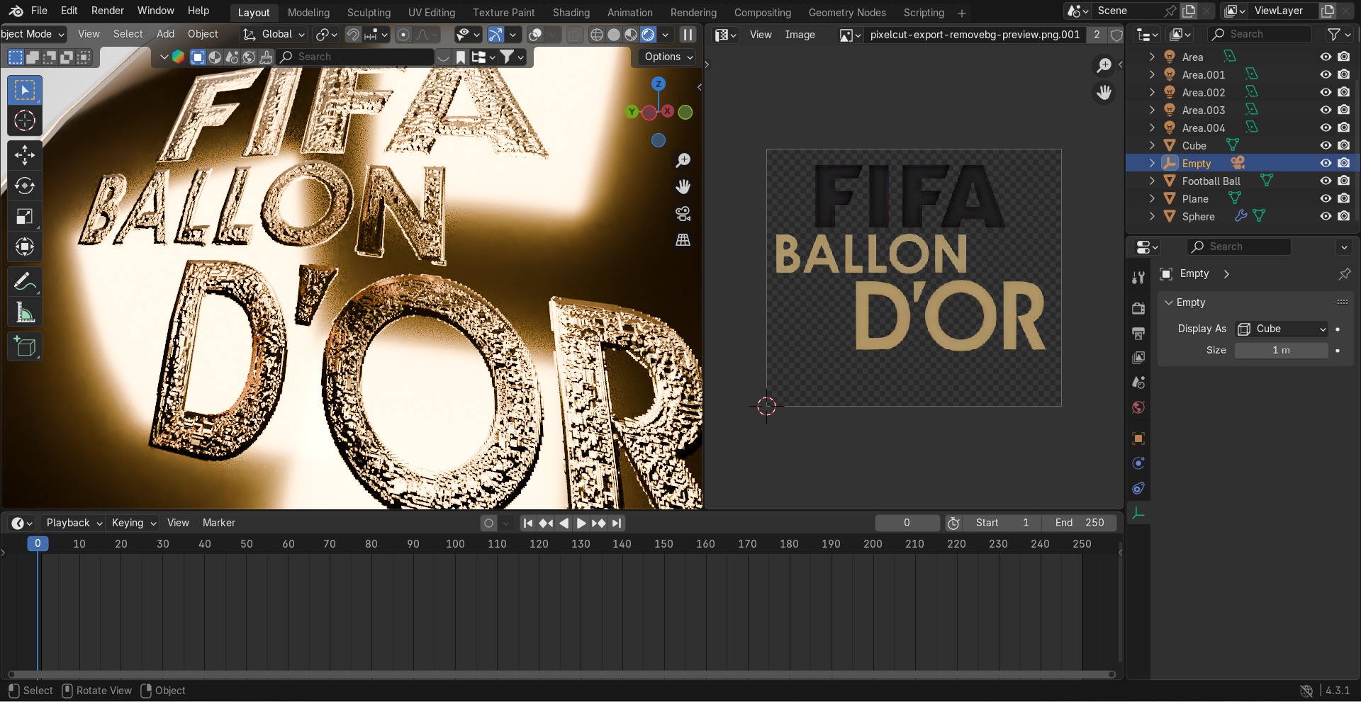 FIFA ballon dOr  3D model_14