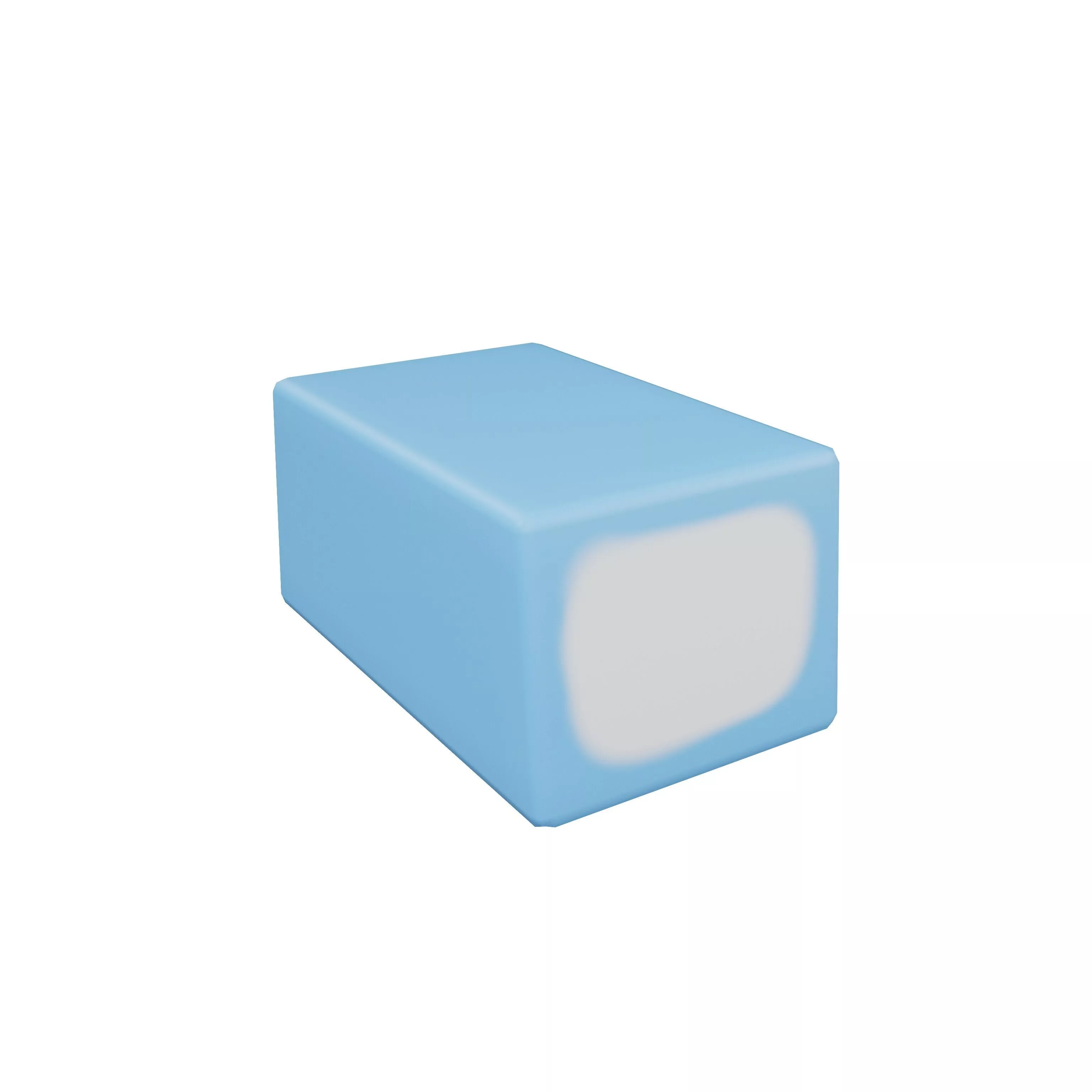 Rectangle Gummy Candy V2 004 Low-poly 3D model