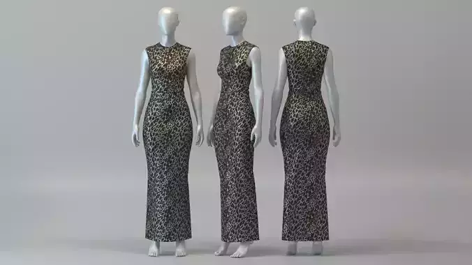 Leopard Printed Top and Skirt Set