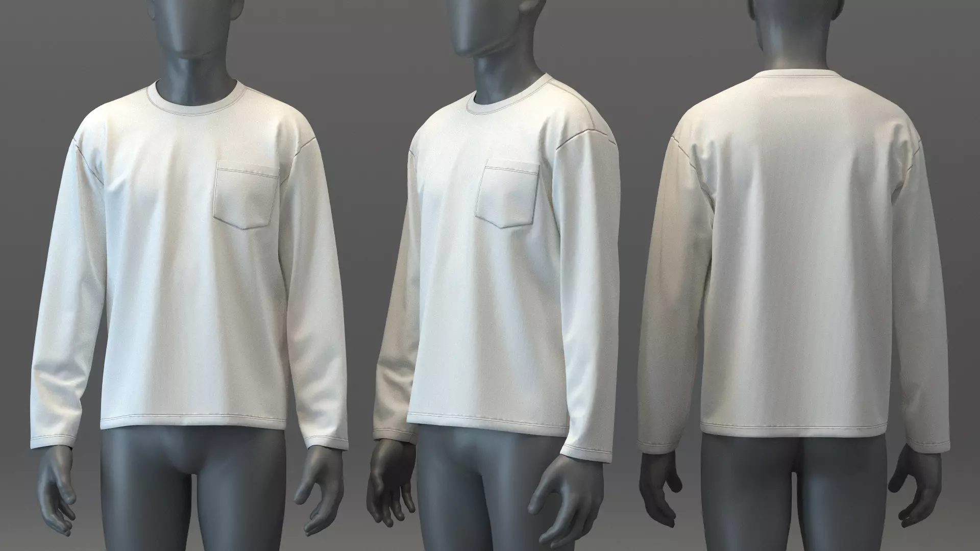 LS Pocket Tee 3D model_0