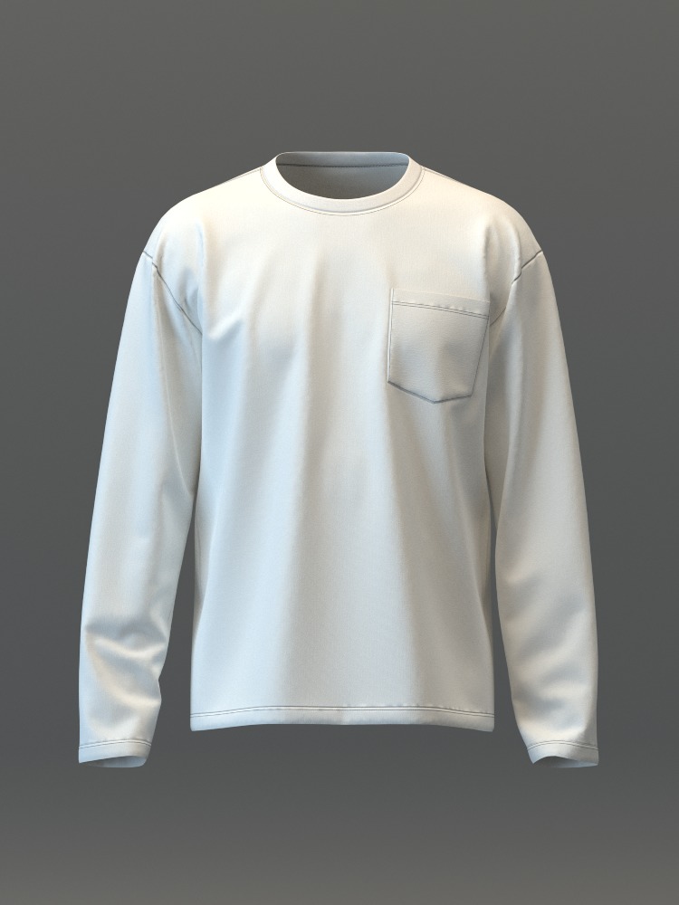 LS Pocket Tee 3D model_6