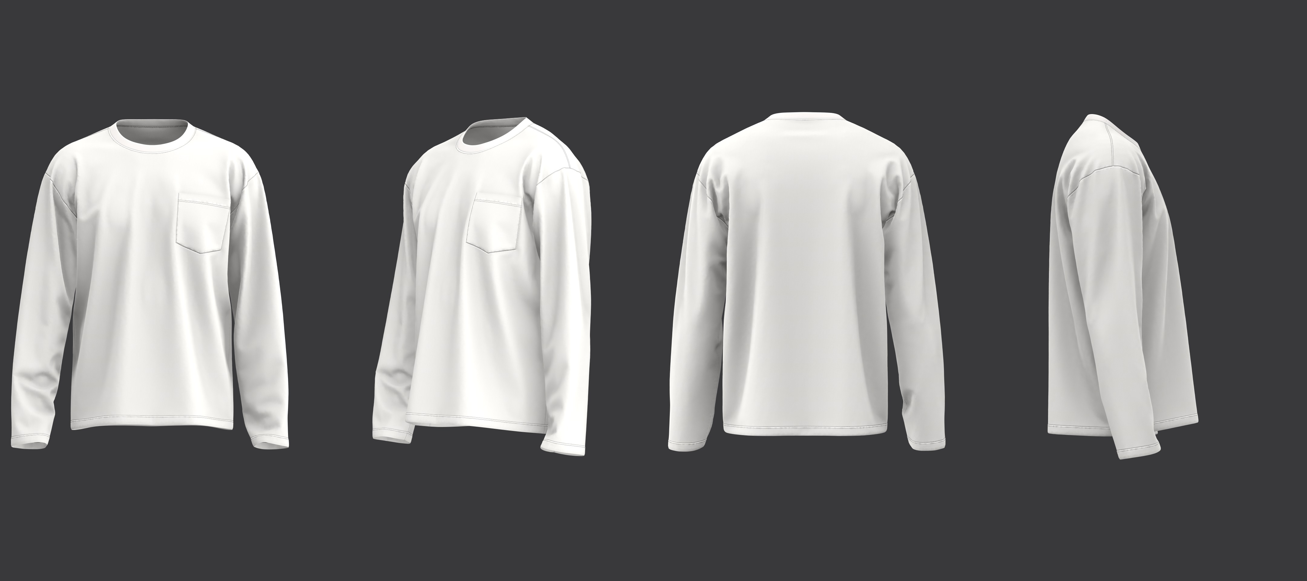 LS Pocket Tee 3D model_8