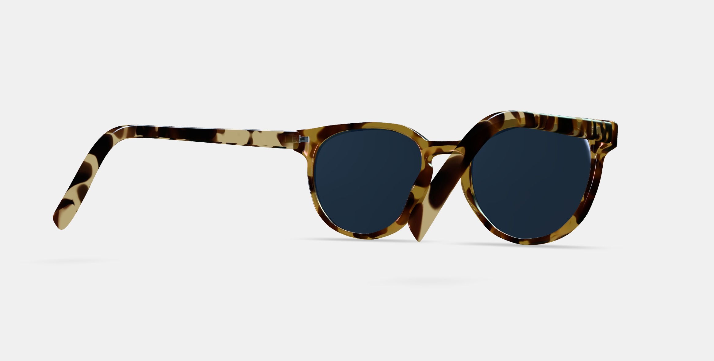 Wright Sunglasses in Walnut Tortoise 3D model_6