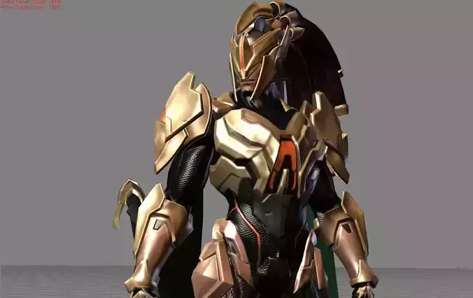 Alpha Fierce Dragon Low-poly 3D model