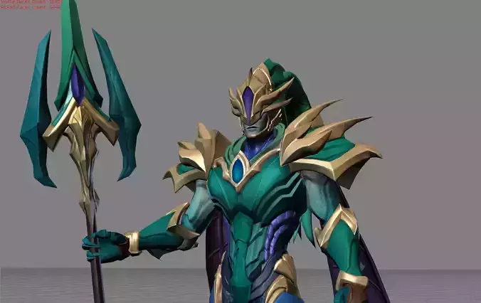 Alpha Sea Gladiator Low-poly 3D model