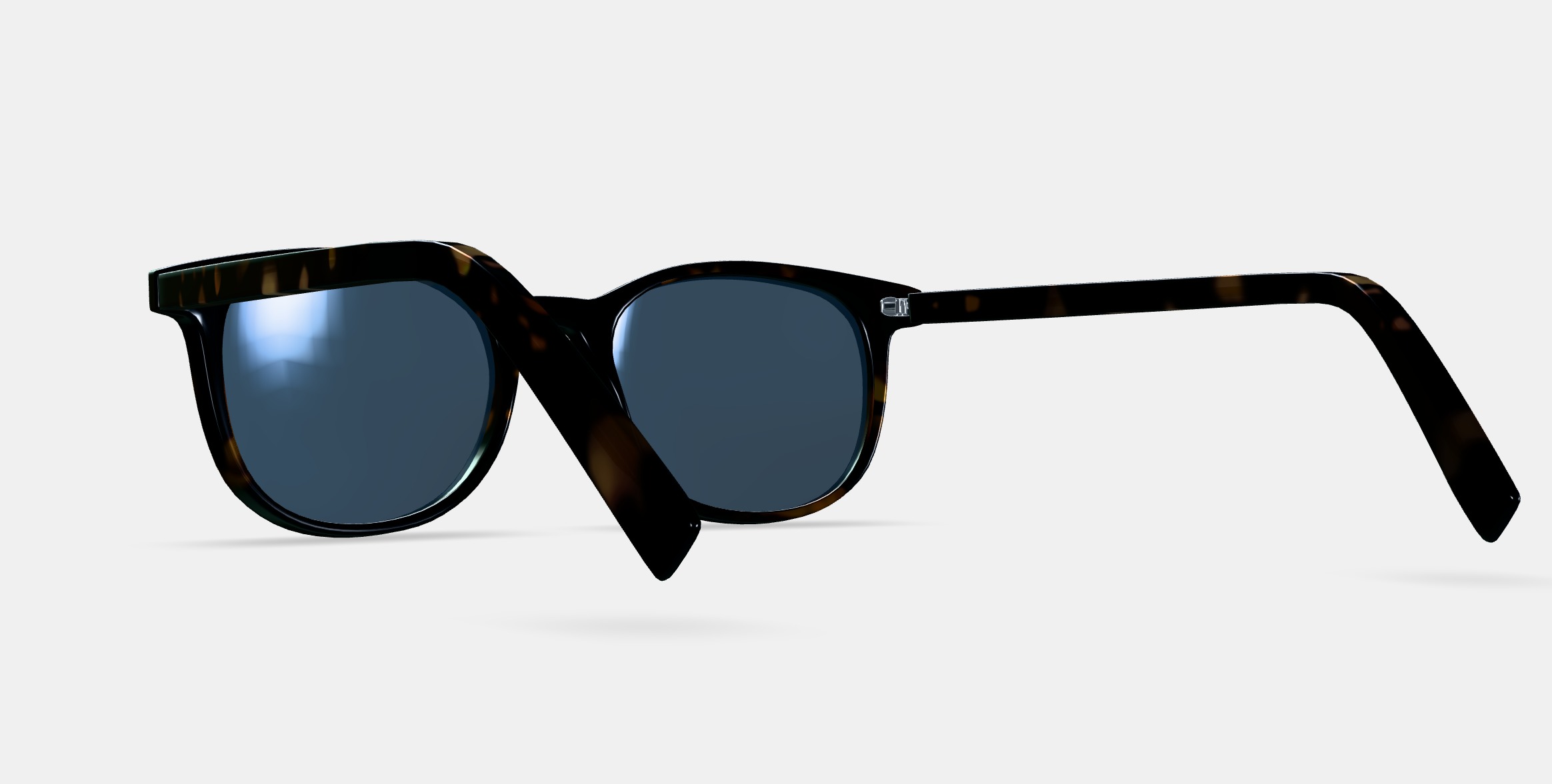 Durand Sunglasses in Whiskey Tortoise 3D model_2
