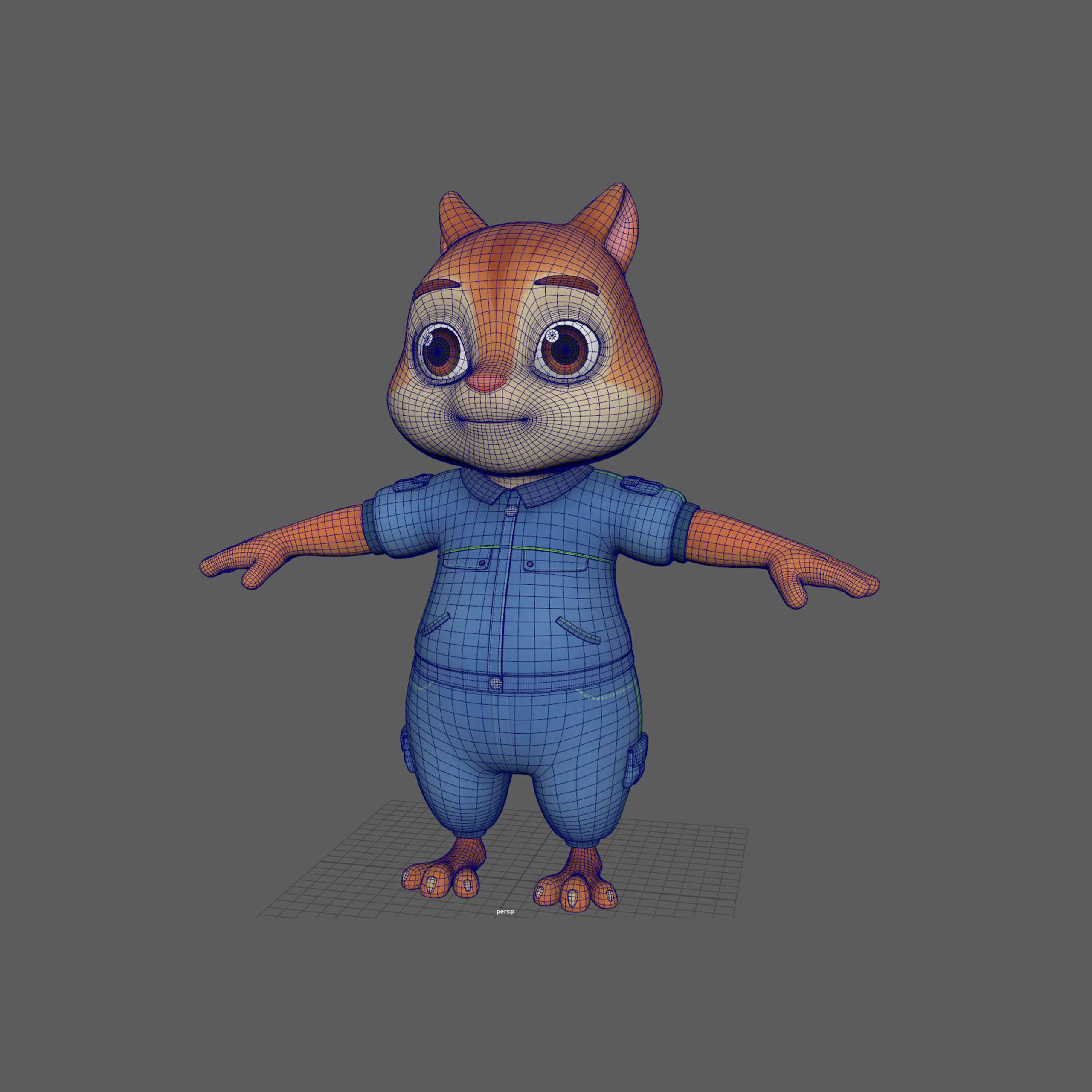 chipmunks 3D model_5