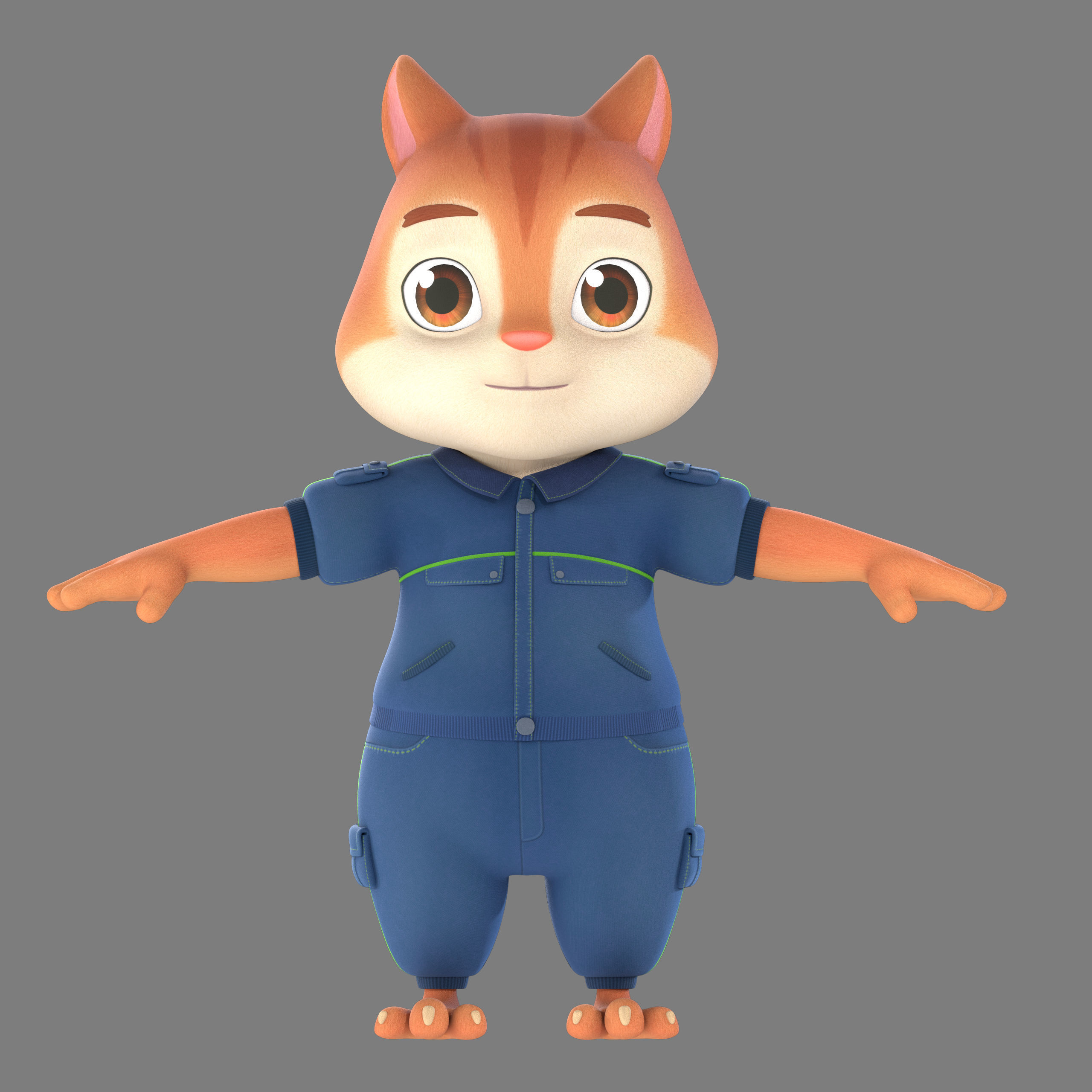 chipmunks 3D model_3