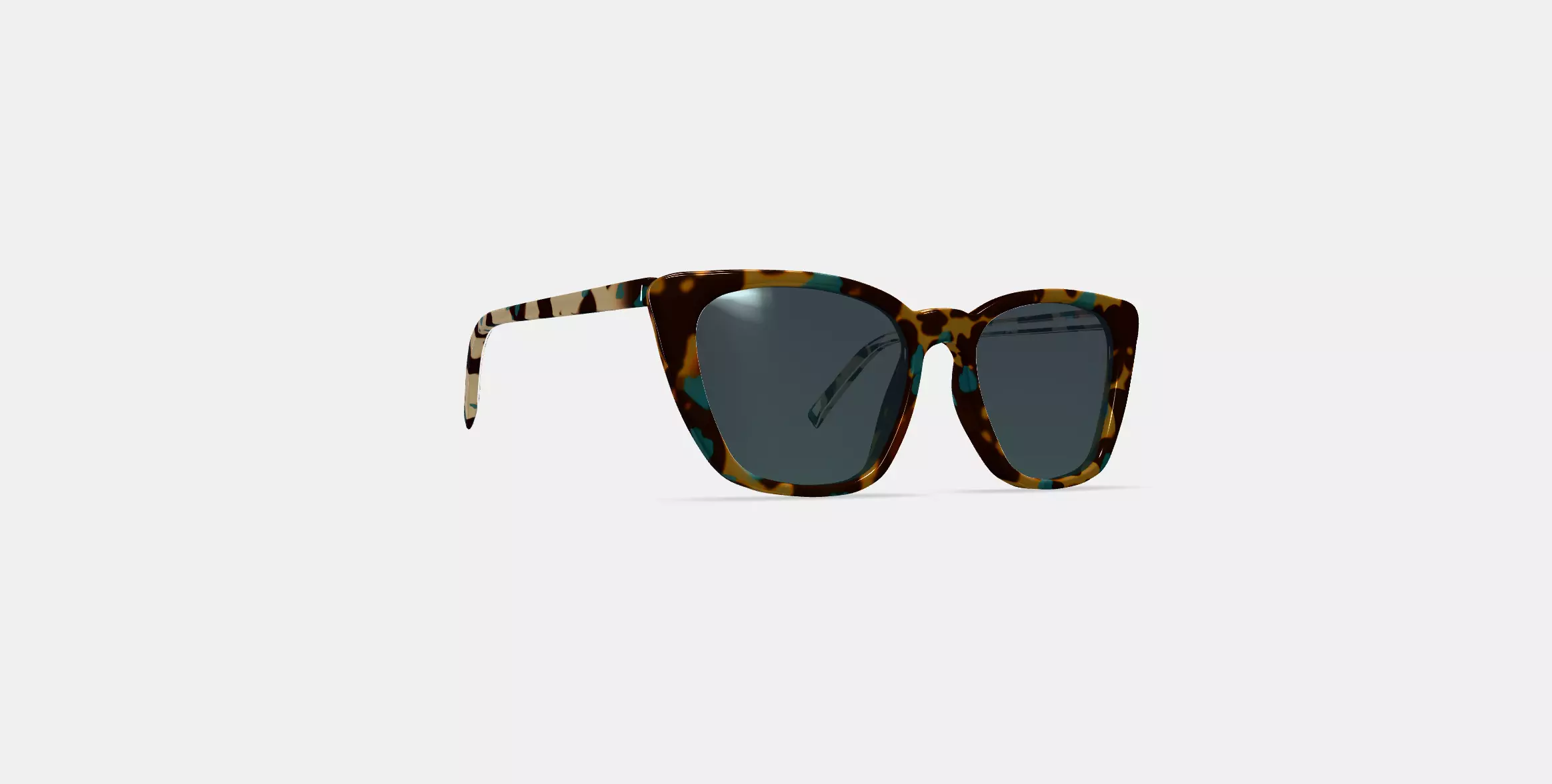 Janelle Sunglasses in Seashore Tortoise 3D model_0