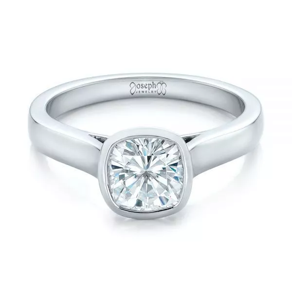 White Gold Engagement Ring 3D print model