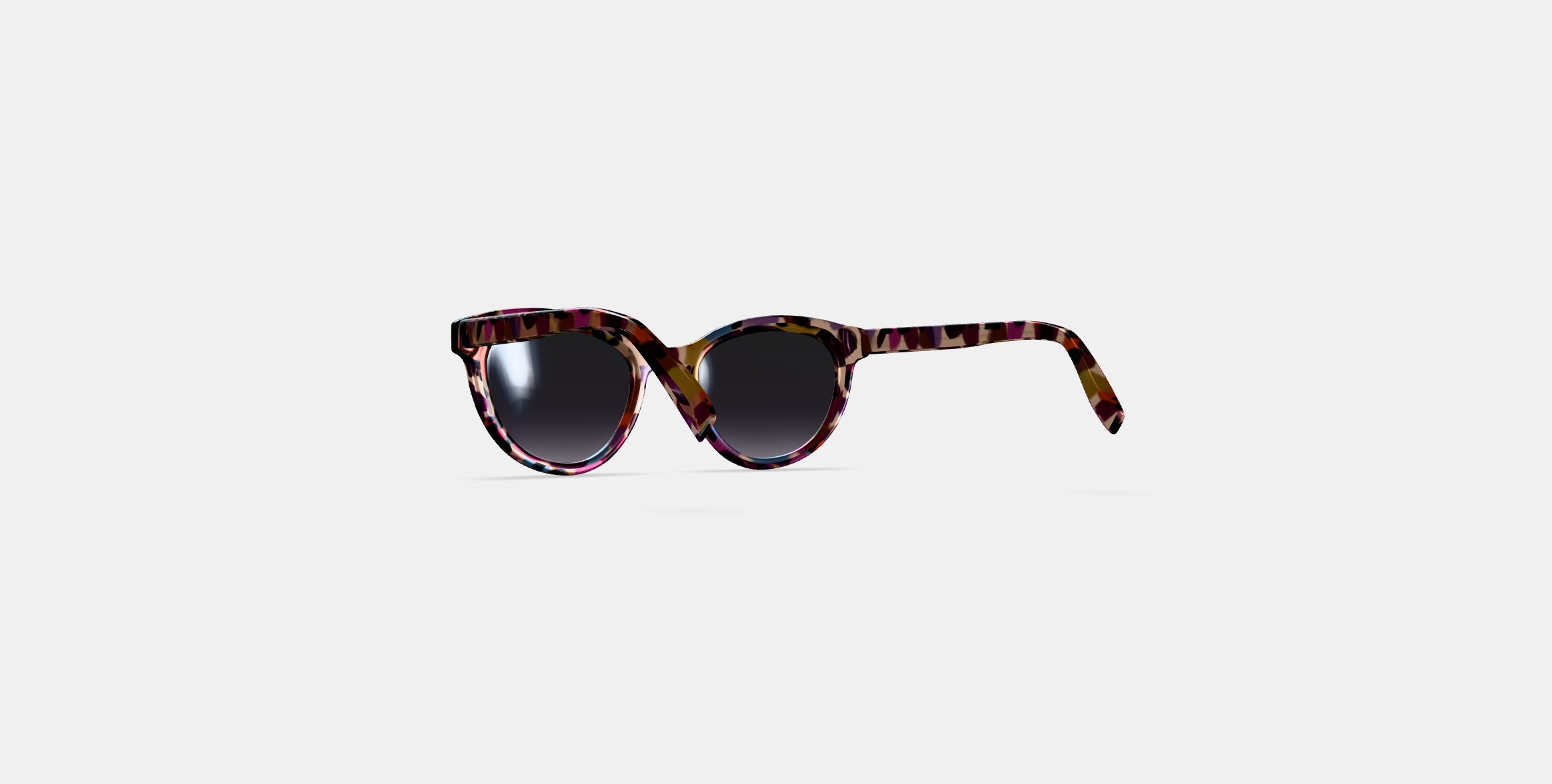 Raina Sunglasses in Confetti Tortoise 3D model_16