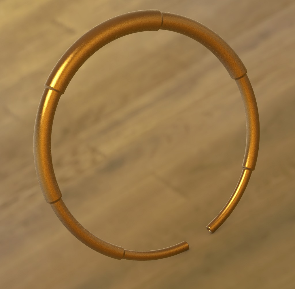 Mechanical Shaft Bracelet 3D print model_1