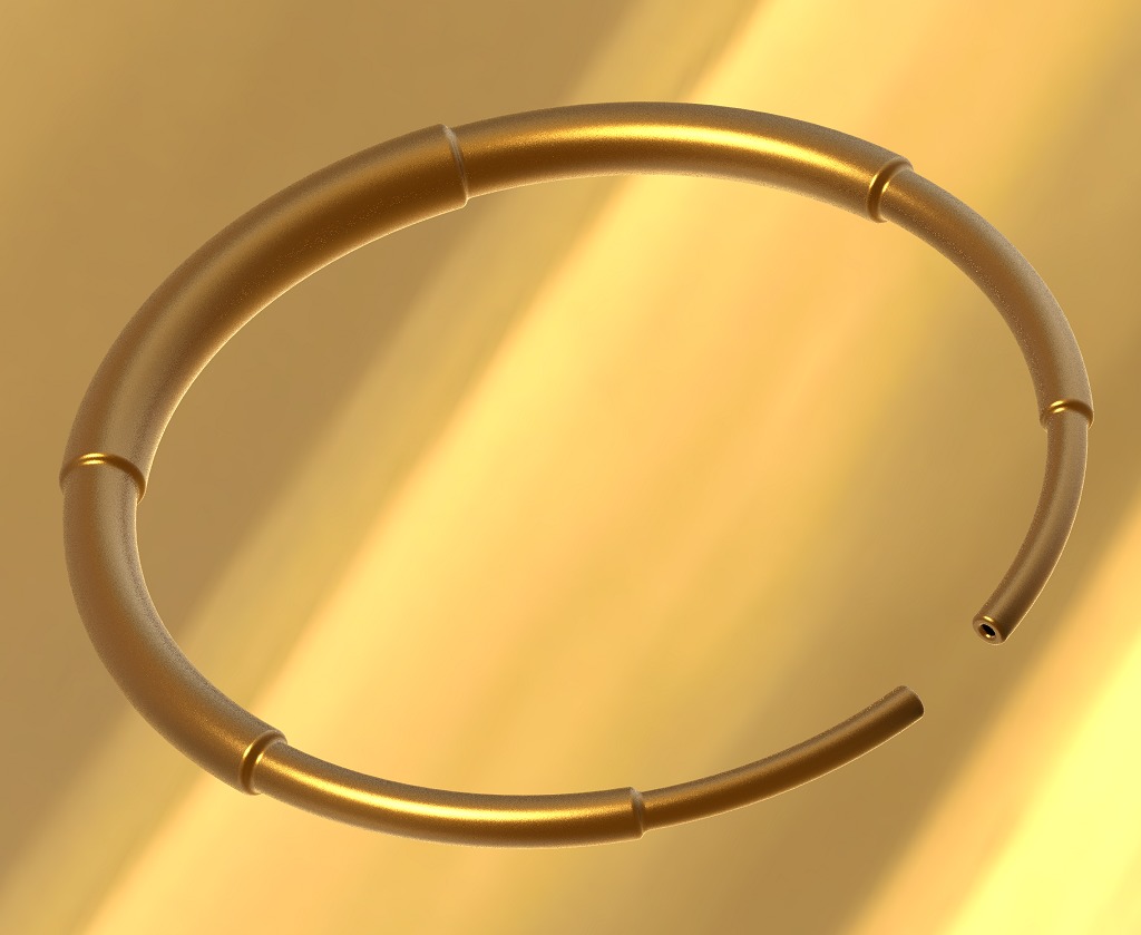 Mechanical Shaft Bracelet 3D print model_2