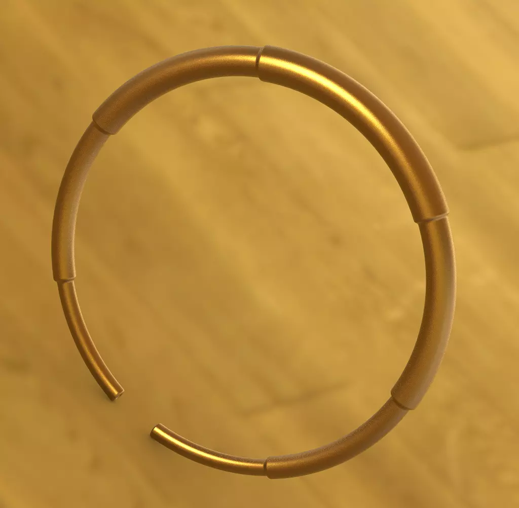 Mechanical Shaft Bracelet 3D print model_0