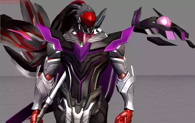 Alpha General Void Skin  Low-poly 3D model
