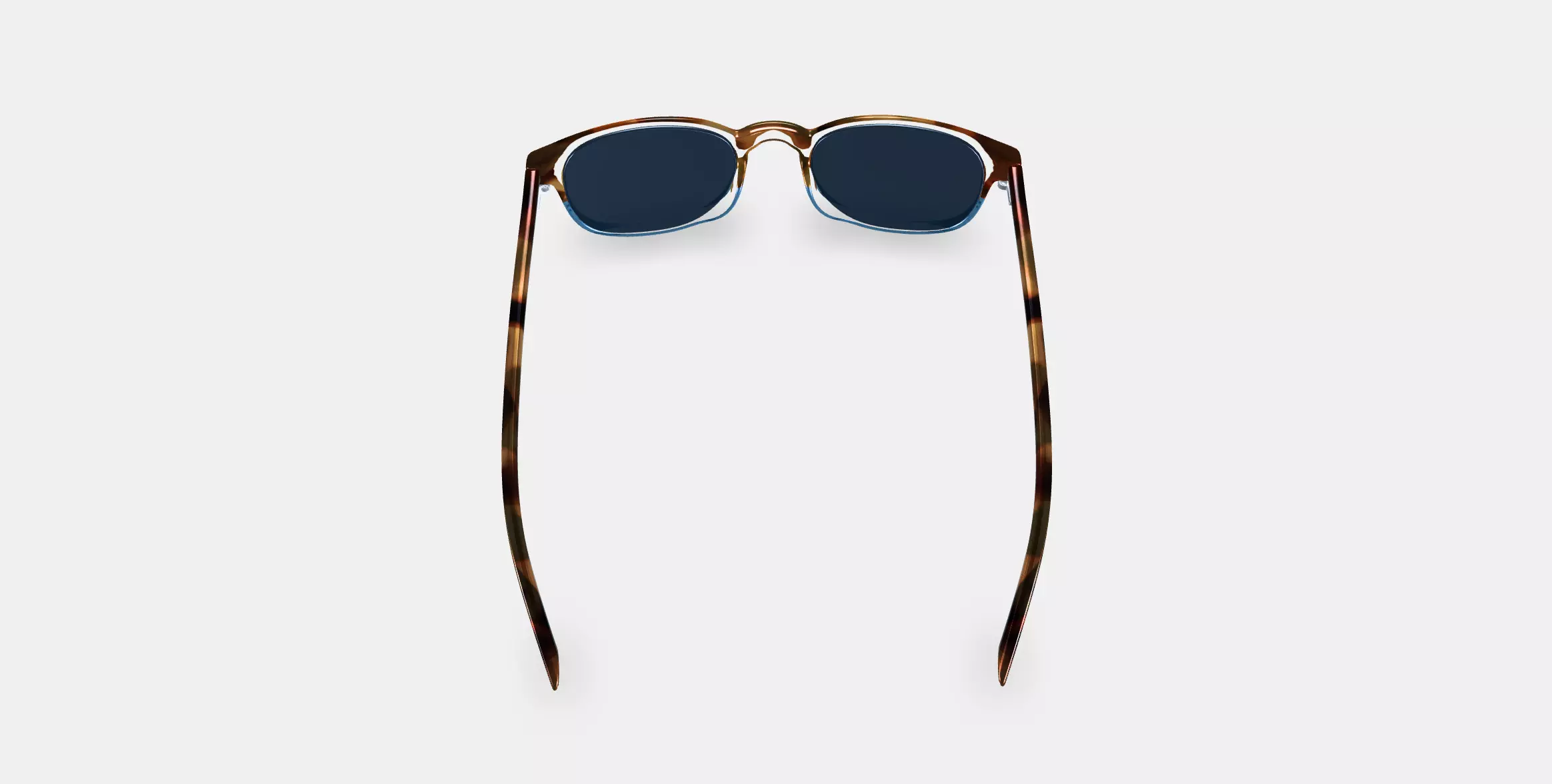 Downing Sunglasses in Hudson Blue Fade 3D model