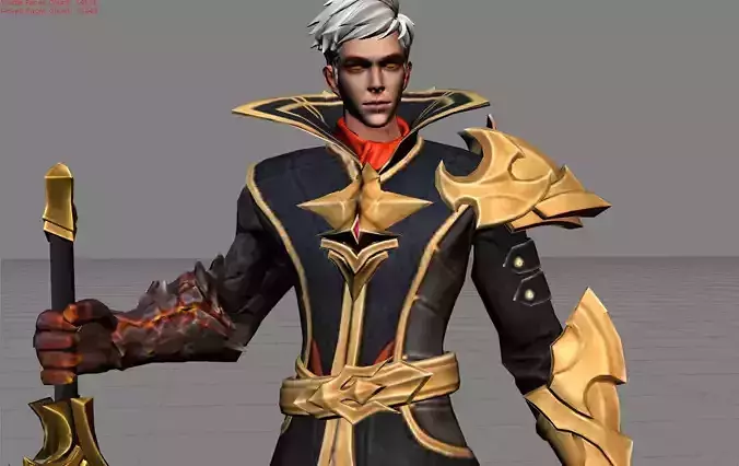 Alucard Fiery Inferno Low-poly 3D model