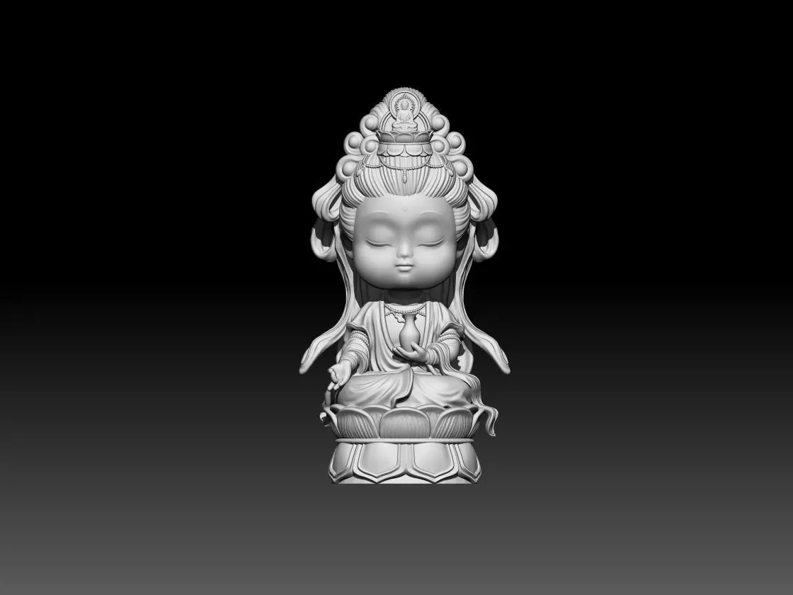 Baby Buddha 3D print model_0