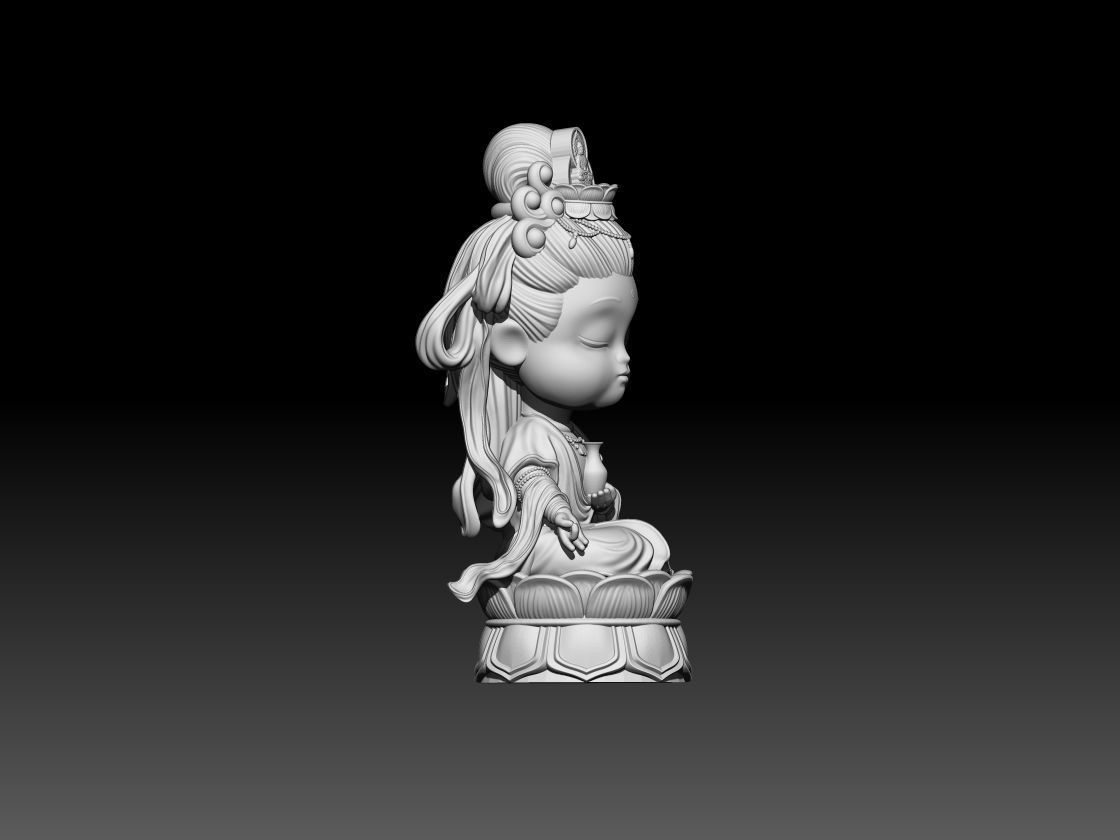 Baby Buddha 3D print model_1