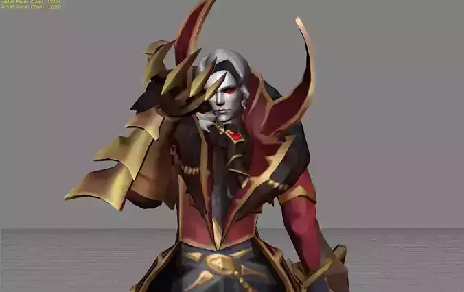 Alucard Viscount Skin  Low-poly 3D model