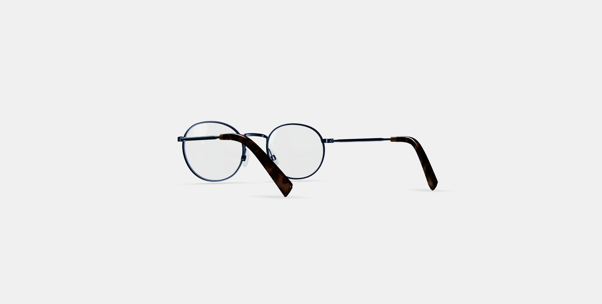 Simon Eyeglasses in Brushed Ink 3D model_16
