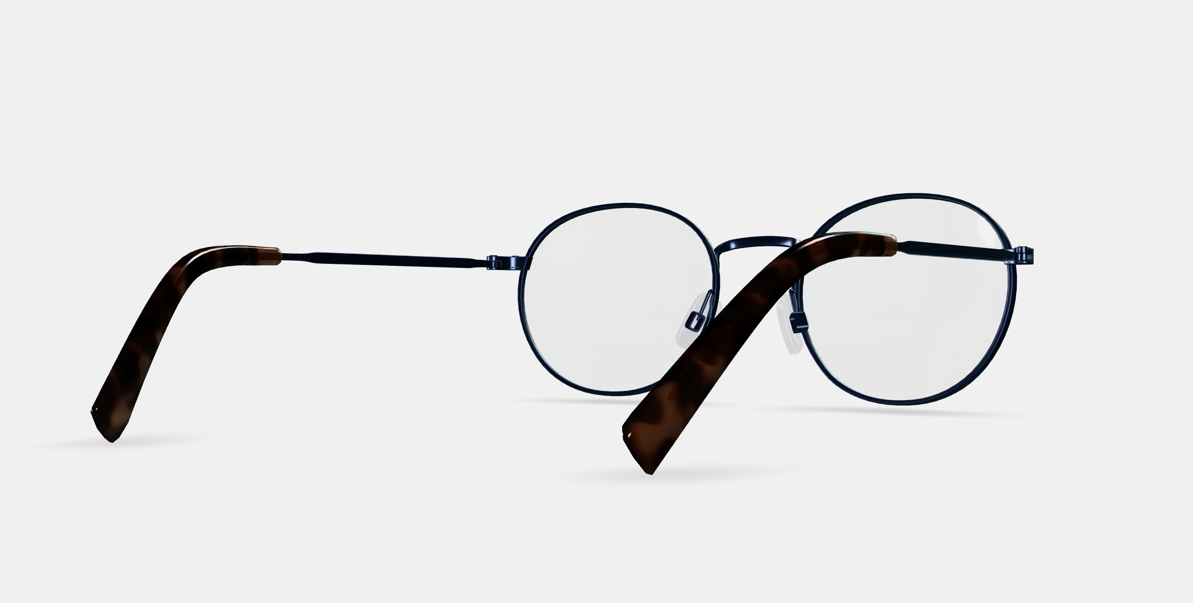 Simon Eyeglasses in Brushed Ink 3D model_6