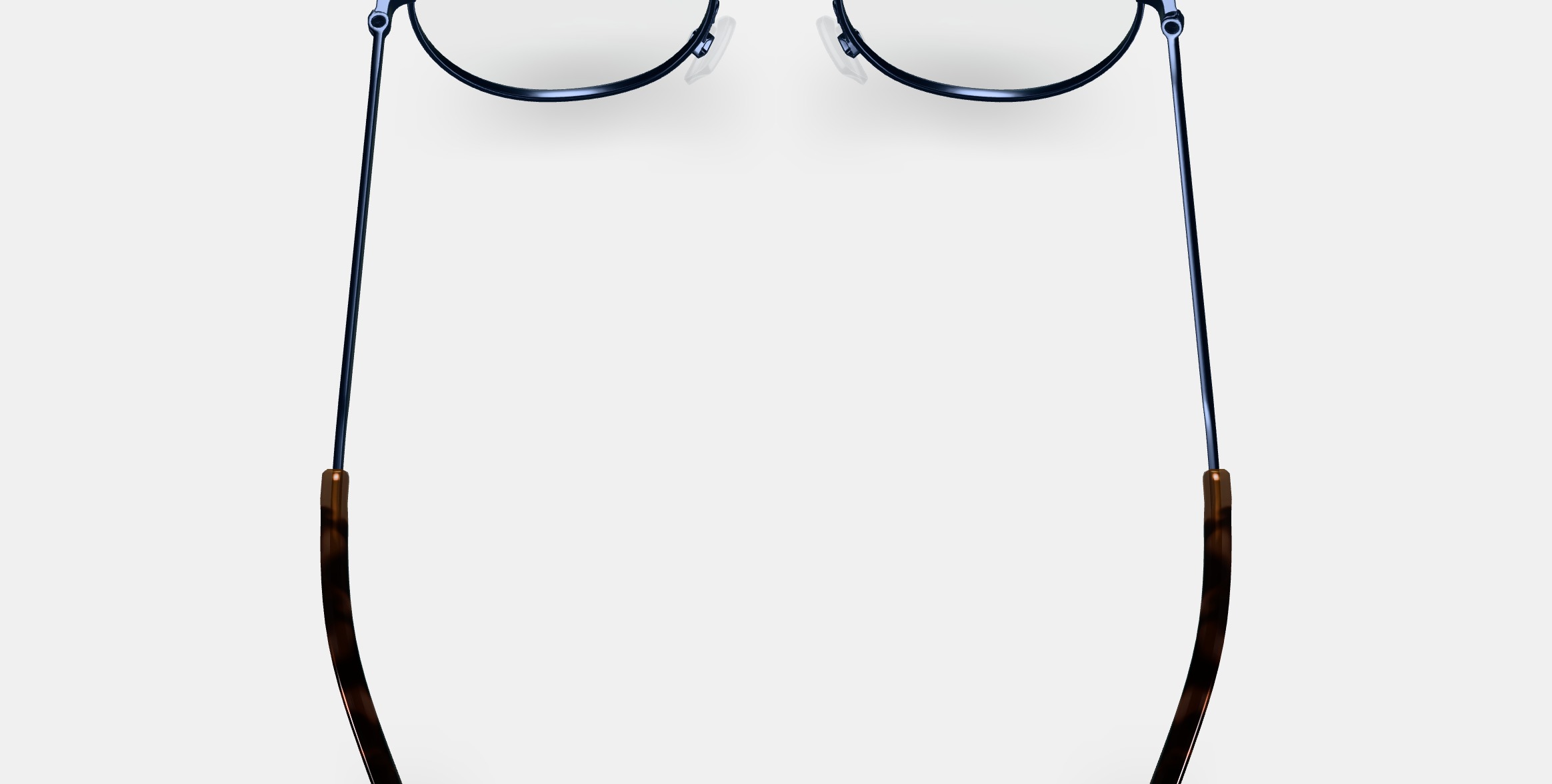 Simon Eyeglasses in Brushed Ink 3D model_4