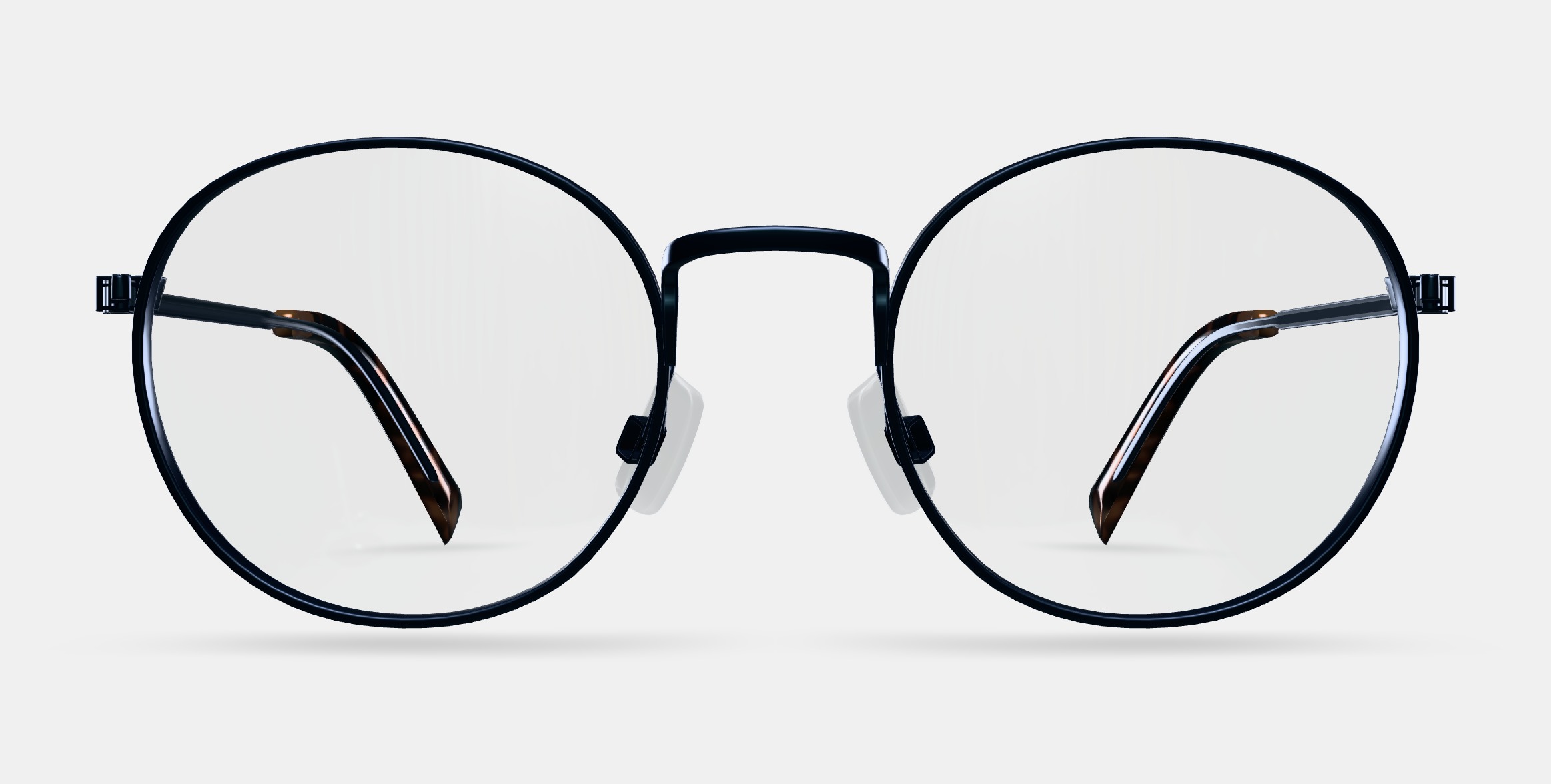 Simon Eyeglasses in Brushed Ink 3D model_11