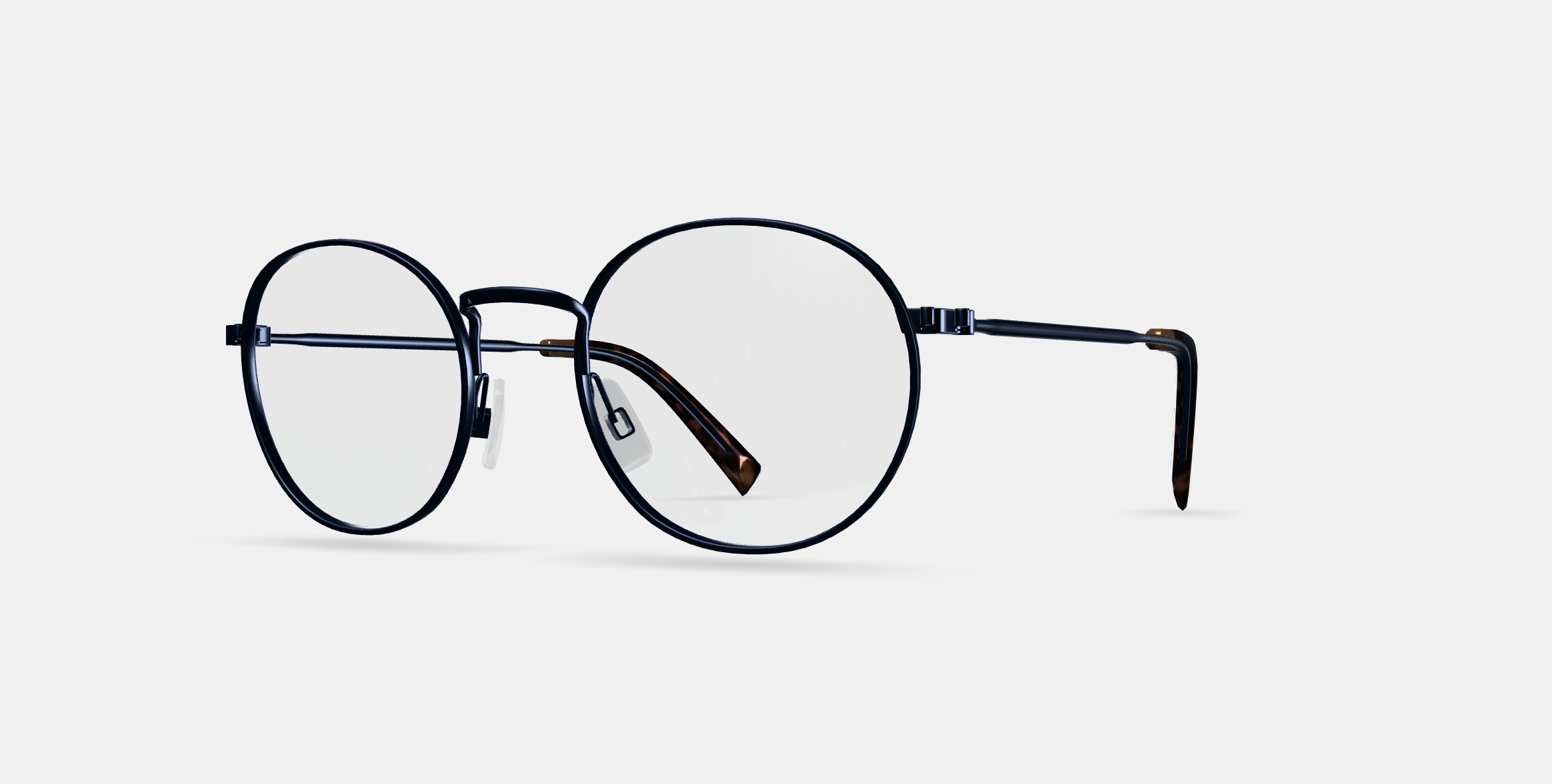 Simon Eyeglasses in Brushed Ink 3D model_13